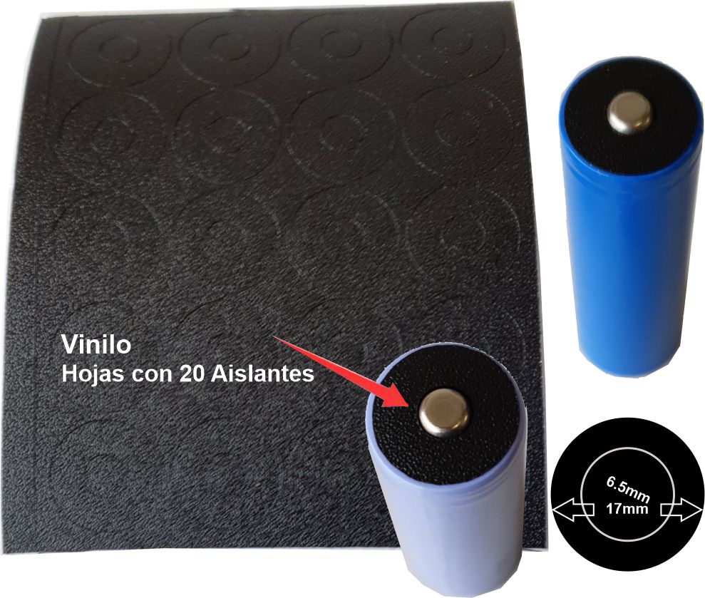 Aislante Vinilo bateria 17x6.5mm